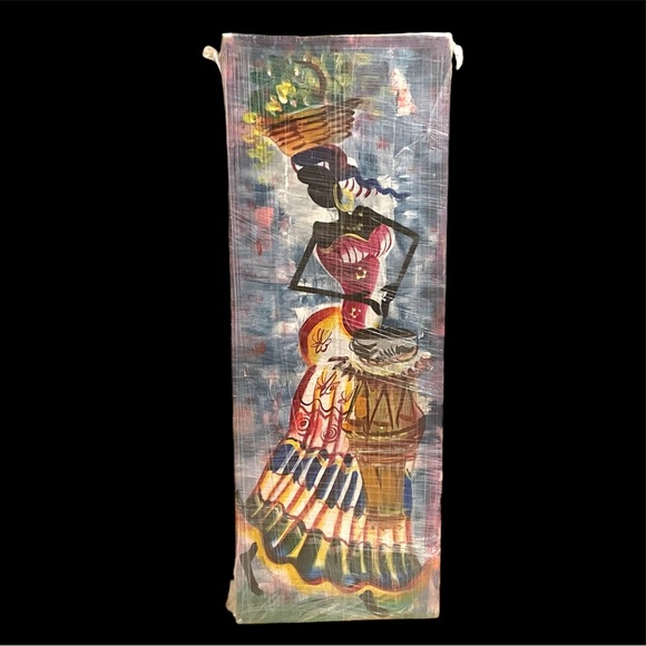 Two Original Jubilant Handmade Paintings from the Caribbean. - Picture 3 of 4